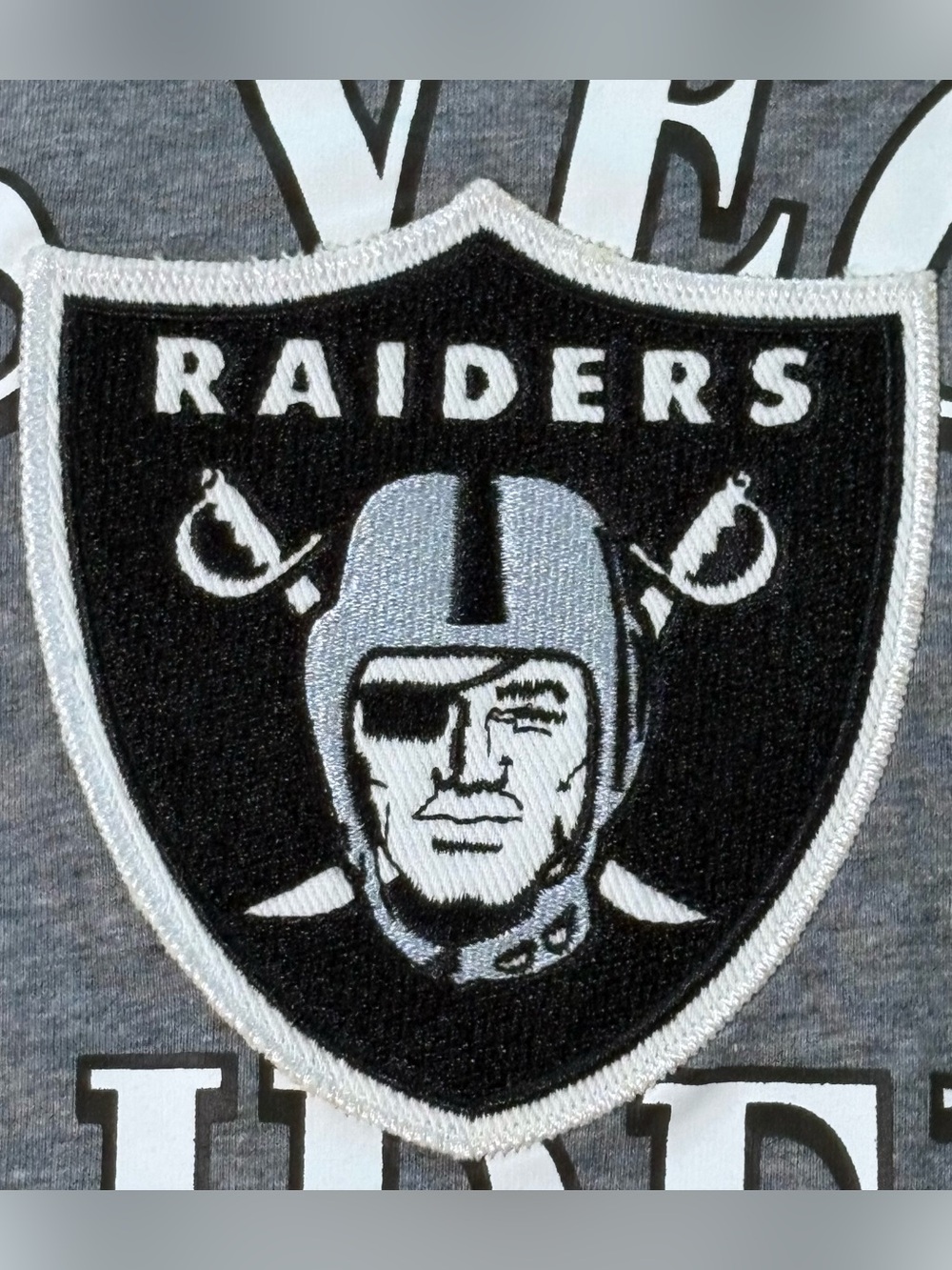 Official NFL Team Apparel Las Vegas Raiders Hooded Long‑Sleeve Tee – Men’s XL
